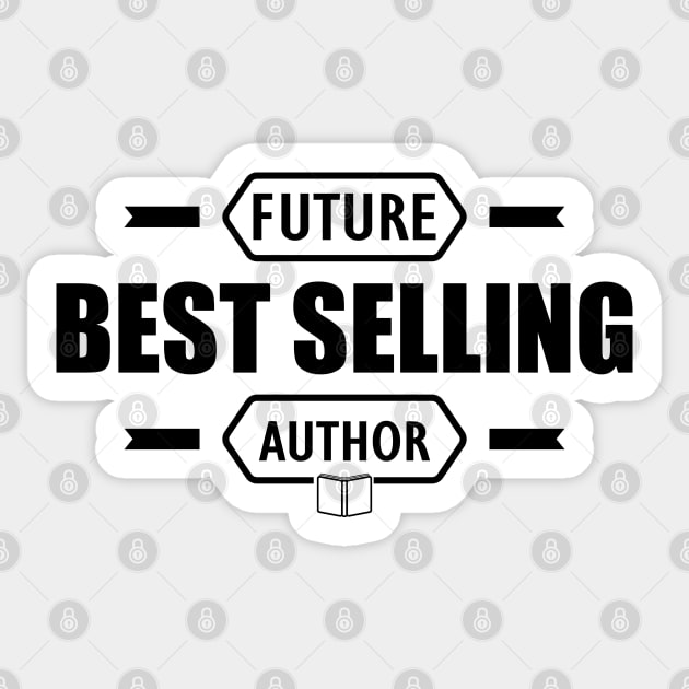 Author - Future best selling author Sticker by KC Happy Shop